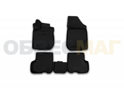 Коврики 3D в салон Element полиуретан 4 штуки на Renault Logan/Logan MCV № NLC.3D.41.31.210k