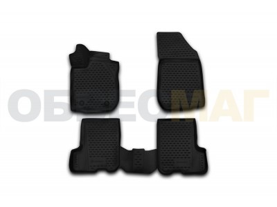 Коврики 3D в салон Element полиуретан 4 штуки на Renault Sandero/Sandero Stepway № NLC.3D.41.32.210k