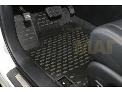 Коврики 3D в салон полиуретан 4 штуки Element для Toyota Highlander 2010-2014
