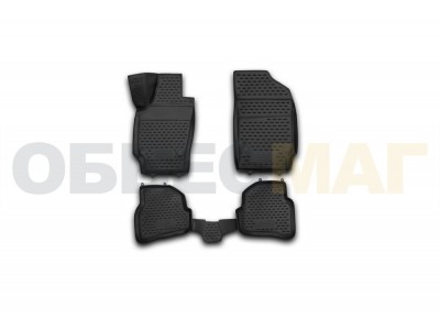 Коврики 3D в салон Element полиуретан 4 штуки на хетчбек на Volkswagen Polo № NLC.3D.51.28.210kh