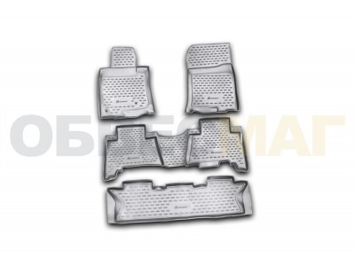 Коврики в салон Element полиуретан 5 штук для 7 мест на Toyota Land Cruiser Prado 150 № NLC.48.27.210
