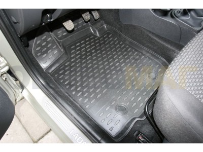 Коврики в салон полиуретан 4 штуки для 5 мест Element для Lada Largus 2012-2021