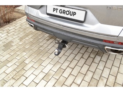Фаркоп для GAC GS8 2023-н.в. без снятия и подрезки бампера. Тип шара: E (легкосъемный шар под квадрат)