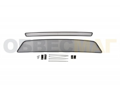 Защита радиатора Arbori черная сота 10 мм 2 штуки Nissan X-Trail T31 № 01-390407-101