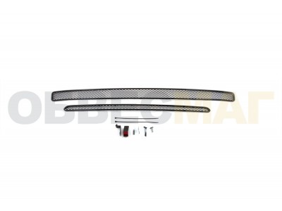 Защита радиатора на 2,5i-S, 2,0XT Arbori черная сота 15 мм 2 штуки Subaru Forester № 01-500313-151