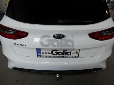 Фаркоп оцинкованный для Kia Ceed хетчбек 5 дверей (CD) diesel AdBlue 2018-н.в. быстросъемное крепление шара