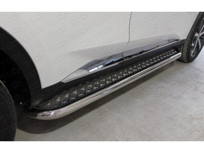 Пороги с площадкой 60,3 мм для Haval F7X 2022 – н.в. HAVF7X22-19