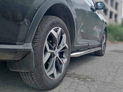 Пороги с листом d-60 Технотек для Haval F7X 2022 – н.в.