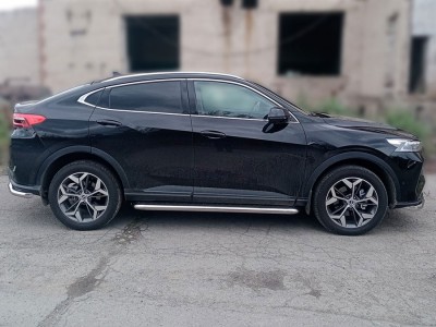 Пороги с листом d-60 Технотек для Haval F7X 2022 – н.в.