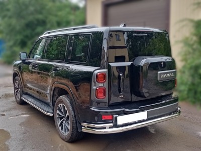 Защита заднего бампера "Волна" d-76+43 для Haval H9 2024-н.в. №HVH924_3.3