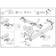 Фаркоп оцинкованный Galia шар A для Jeep Grand Cherokee 2010-2021