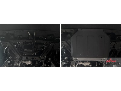 Защита радиатора (сталь) для JAC T9 2024-н.в. (V - 2.0; АКПП, полный)