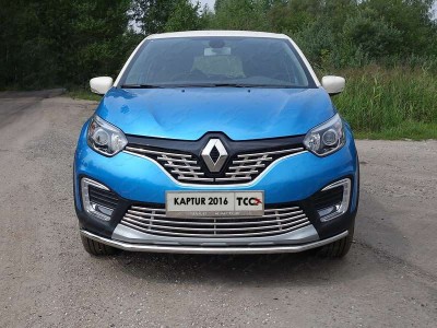 Защита переднего бампера 42 мм для Renault Kaptur № RENKAP16-25