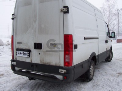 Фаркоп оцинкованный для Iveco Daily фургон/шасси 1999-2014, 2014-н.в. условно-съемное крепление шара