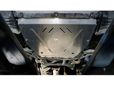 Защита картера и КПП (алюминий) 4мм для Jaecoo J8 2.0L 4WD;Exeed RX 2.0L 4WD 2023-н.в., Chery Tiggo 9 2024-н.в. №ZKTCC00630