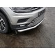 Защита передняя нижняя 60,3 мм ТСС для Volkswagen Tiguan 2016-2021