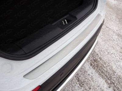 Накладка на задний бампер шлифованный лист для Chery Tiggo 5 № CHERTIG514-21