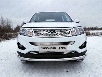 Защита переднего бампера 60 мм для Chery Tiggo 5 № CHERTIG514-01