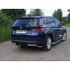Защита задняя уголки 42 мм ТСС для Skoda Kodiaq 2018-2021