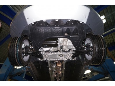 Защита картера, КПП (композит 6 мм) для Audi A3 8V 2012-2020, Skoda Octavia A5 2004-2013, Skoda Yeti 2009-2017, Skoda Superb 2008-2012 (кроме V6 и дизеля)