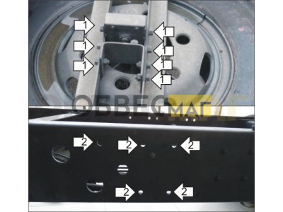 Усиленная Защита картера двигателя для Hyundai HD 78 (Хендай) ; Hyundai HD 72 (Хендай) ; Hyundai HD 65 (Хендай)