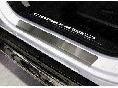 Накладки на пороги шлифованный лист 4 штуки для Haval F7 № HAVF719-09