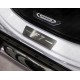Накладки на пороги шлифованный лист надпись F7 4 штуки ТСС для Haval F7 2019-2021