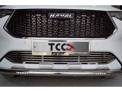 Защита переднего бампера короткая с ДХО 60 мм для Haval F7 № HAVF719-20