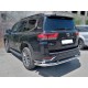 Защита заднего бампера "волна" d-76+43 для Toyota Land Cruiser 300 70TH ANNIVERSARY 2021–н.в.