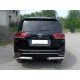 Защита заднего  бампера  "уголки" d-76 для Toyota Land Cruiser 300 70TH ANNIVERSARY 2021–н.в.