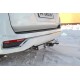 Фаркоп с нержавеющей накладкой для Toyota Land Cruiser 300 2021-н.в. съемное крепление шара под американский квадрат