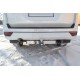 Фаркоп с нержавеющей накладкой для Toyota Land Cruiser 300 2021-н.в. съемное крепление шара под американский квадрат