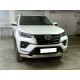Защита переднего бампера двойная d-76+60 для Toyota Fortuner 2020-н.в.