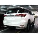 Защита заднего бампера "уголки" одинарные d-76 для Toyota Fortuner 2020-н.в.