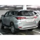 Защита заднего  бампера  одинарная d-76 для Toyota Fortuner 2020-н.в.