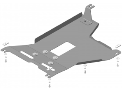 Усиленная защита датчика (2 мм, сталь) для Renault Kaptur 2016-2022, Renault Duster 2015-2021, 2021-2022, Renault Arkana 2019-2022, Nissan Terrano 2014-2022 №01739