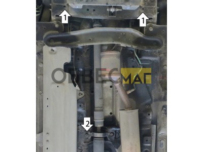 Усиленная защита датчика (2 мм, сталь) для Renault Kaptur 2016-2022, Renault Duster 2015-2021, 2021-2022, Renault Arkana 2019-2022, Nissan Terrano 2014-2022