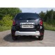 Защита заднего бампера овальная длинная 75х42 мм ТСС для Renault Duster 2015-2021