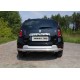 Защита заднего бампера овальная длинная 75х42 мм ТСС для Renault Duster 2015-2021