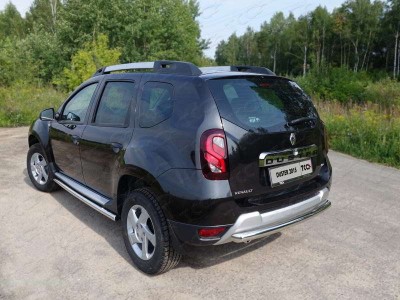 Защита заднего бампера 60 мм для Renault Duster № RENDUST15-17