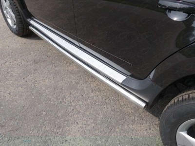 Пороги труба 60 мм для Renault Duster № RENDUST15-11