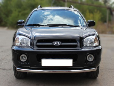 Защита переднего бампера одинарная d-60 для Hyundai Santa Fe Classic 2000-2012 HS_1.1
