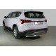 Защита задняя (овальная) 75х42 мм ТСС для Hyundai Santa Fe IV Рестайлинг 2020 – 2023