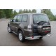 Защита задняя двойные уголки 76-42 мм ТСС для Mitsubishi Pajero 4 2011-2014