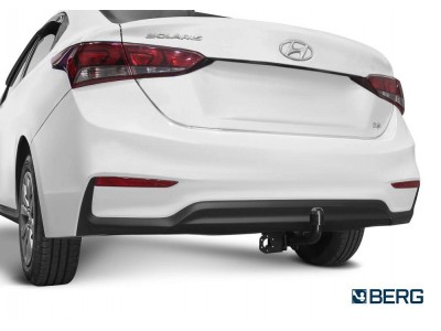 Фаркоп для Hyundai Solaris 2017-2020, 2020-2022, Kia Rio (без ПТФ) 2017-2020, 2020-2022, Solaris HS 2024-н.в., Solaris KRS 2024-н.в. крепление шара на двух болтах
