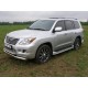 Защита передняя двойная 76-60 мм ТСС для Lexus LX-570 2007-2012
