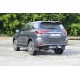 Фаркоп с нержавеющей накладкой для Toyota Fortuner 2016-2020 съемное крепление шара под американский квадрат