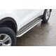 Защита порогов с алюм. площадкой d=51 мм (НПС) для Kia Sportage 2016-2022