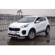 Защита порогов с алюм. площадкой d=51 мм (НПС) для Kia Sportage 2016-2022