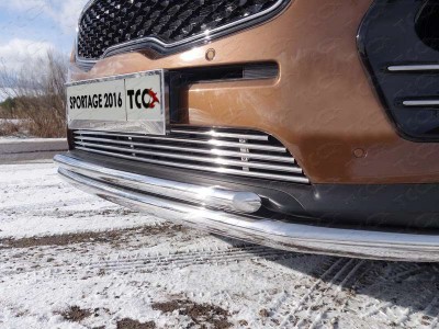 Накладка решётки радиатора 12 мм для Kia Sportage № KIASPORT16-07